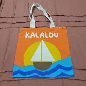 🎄 Kalalou Sail Boat Tote Bag